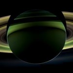 Saturn Shadow photo from Cassini spacecraft