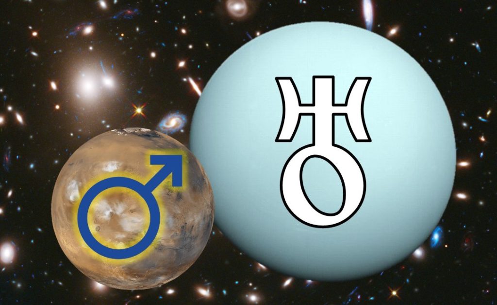 Mars and Uranus Conjunction InSpiral Nexus